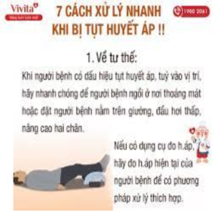 Xử lý huyết áp thấp